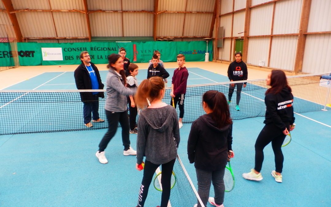 Les élèves de 5C et de 5D aux internationaux de Tennis de Vendée