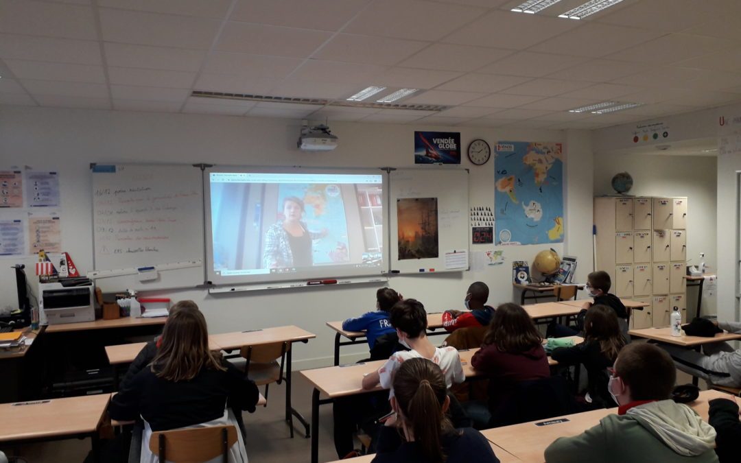 Visioconférence avec Audrey Falaize