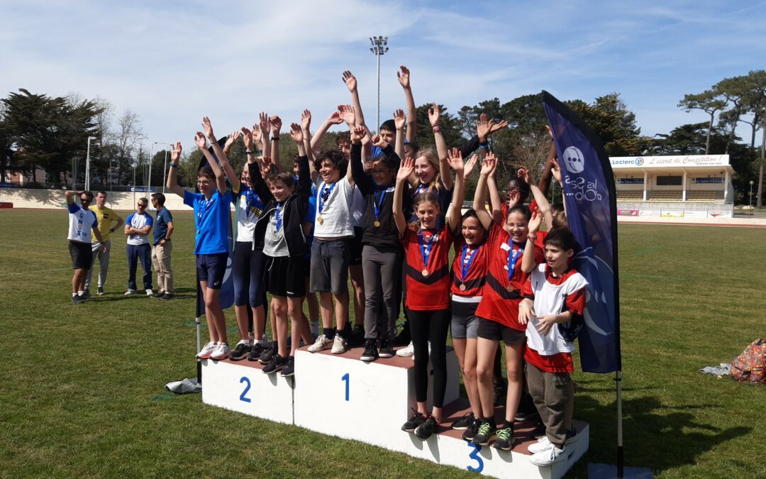 PODIUM AU CHAMPIONNAT DÉPARTEMENTAL D’ATHLÉTISME